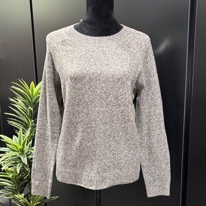 Permanent Wool Blend Pullover Sweater,rib knit cuff/waist/neck,soft winter warm